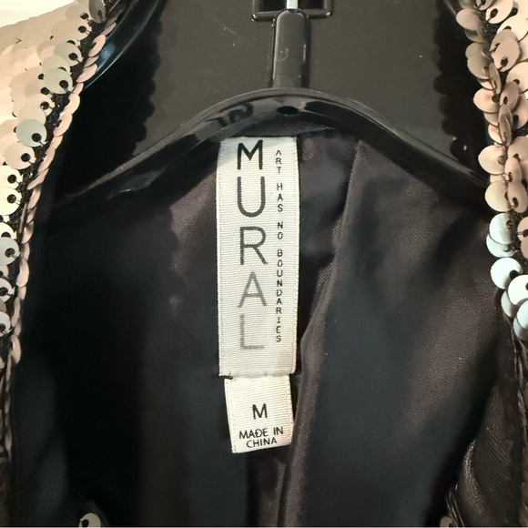 Mural Pewter Blazer with Metallic Finish - Picture 3 of 7